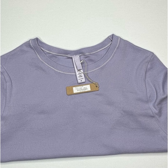SKIMS LOGO CROP COTTON SHIRT - Picture 2 of 2